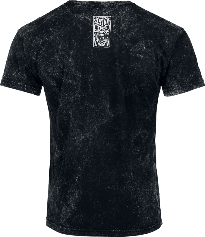 Iron Maiden T-shirt - Eddie Exploding - S tot M - voor Mannen - antraciet