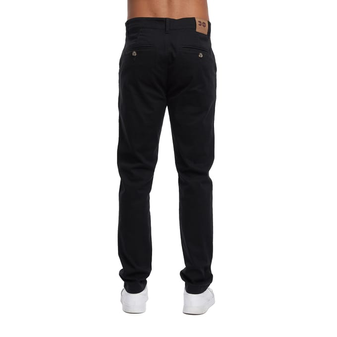 Crosshatch Heren Roysden Chinos (Zwart)