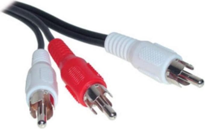 Subwoofer/Tulp mono - Tulp stereo audio kabel - 1,5 meter