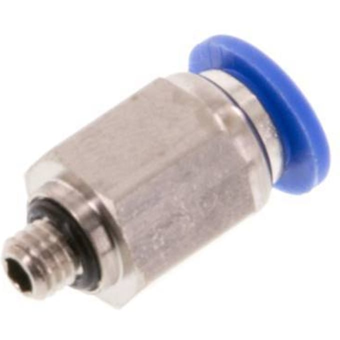6mm x M 5 Messing/PA 66 Insteekfitting buitendraad NBR [5 Stuks]