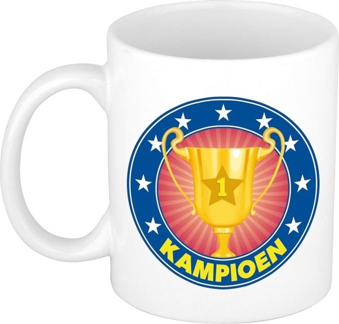 Kampioen / 1e plaats mok - 300 ml - keramiek - koffiebeker