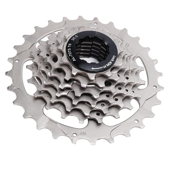 Fiets Cassette 7 Speed RVS Aluminiumlegering Geluidsarm Fiets Cassette Vrijloop voor white