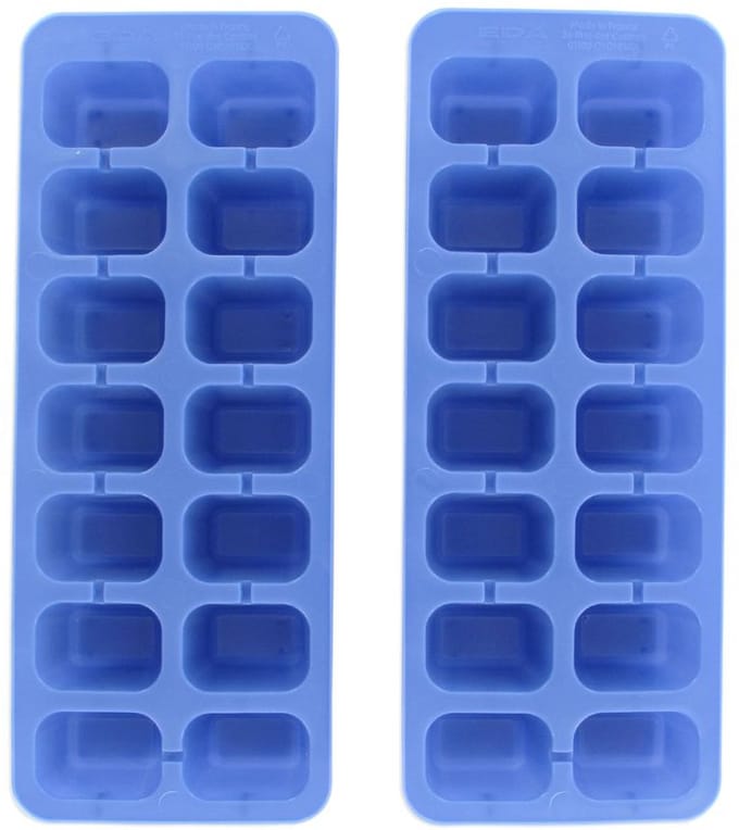 Set van 2 ijsblokjesbakjes 14 ijsblokjes Fackelmann Bar Concept