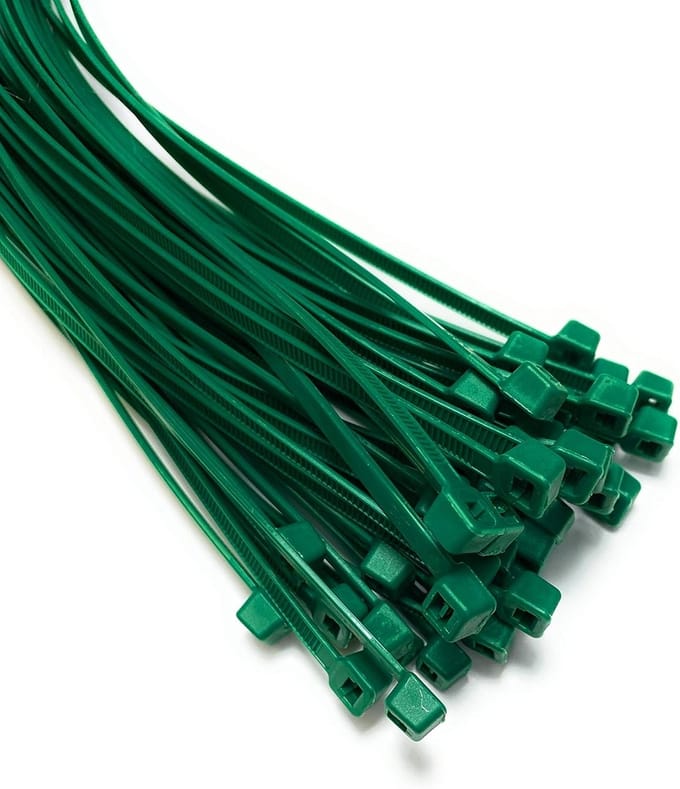 Extra Sterke Kabelbinders Groen 9.0mm x 750mm - Set van 20 Stuks