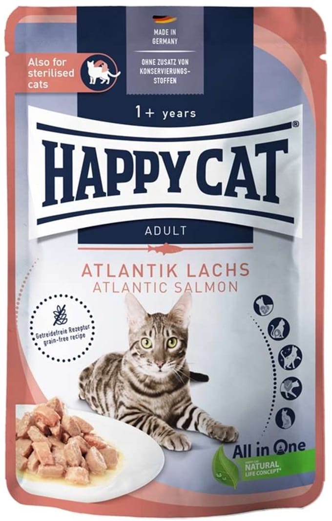 Happy Cat - Culinaire Pouch 20x85g - Atlantische zalm