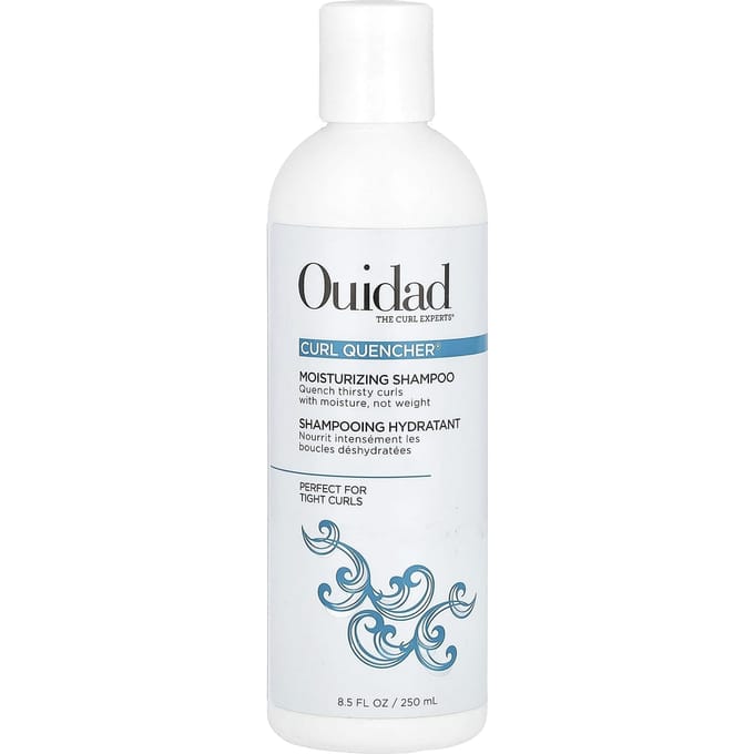 Ouidad, Curl Quncher®, Hydraterende Shampoo, Strakke Krullen, 8,5 fl oz (250 ml) white