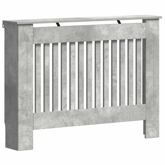 Cache-radiateur Gris Béton 112 x 19 x 81,5 cm Panneau de particules
