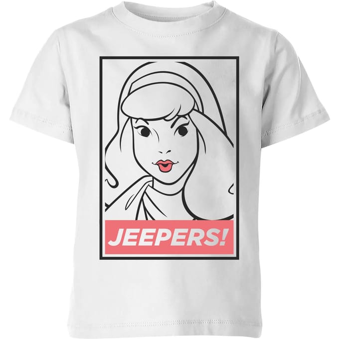 Scooby Doo Jeepers! Kids' T-Shirt - White - 122/128 (7-8 jaar)