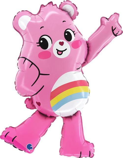 Ballon en Aluminium Troskliwy Miś Rose, Les Bisounours, 75 Cm