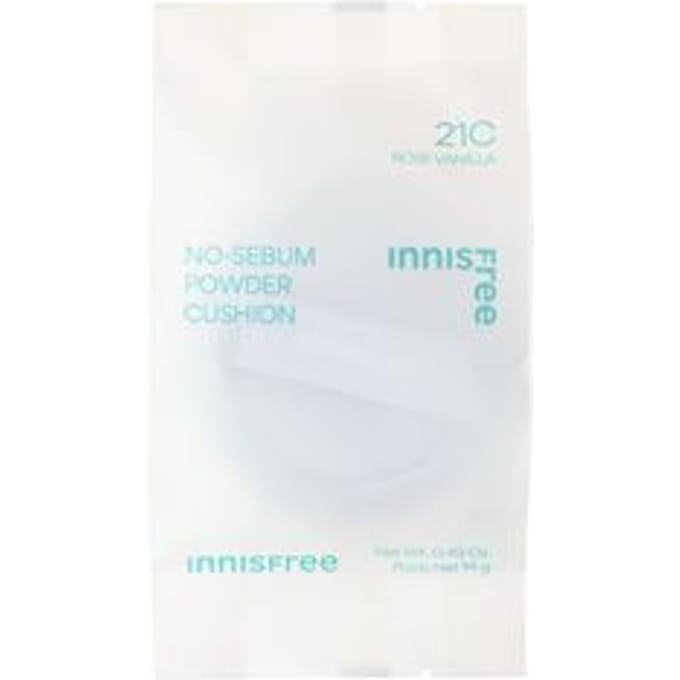 innisfree - No-Sebum Powder Cushion Refill Only - 5 Colors 2023 Version - #21C Rose Vanilla