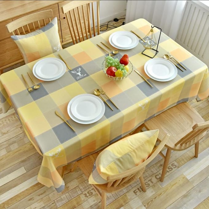 Ins Ruit Winddicht Tafelkleed Voor Tafel Bruiloftsdecoratie Waterdicht Oliebestendig Kaptafelkleed Rechthoekig Tafelkleed 40-70cm