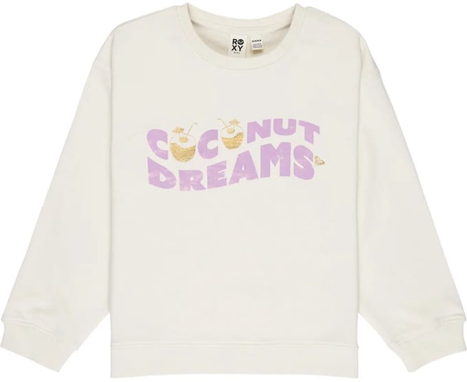Roxy Morning Hike Terry Rg Sweatshirt Beige 14 Years Meisje