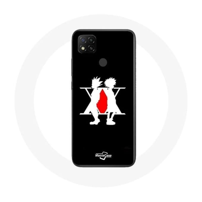 Xiaomi Redmi 9C hoesje Hunter x Hunter Manga-logo Zwart zwart