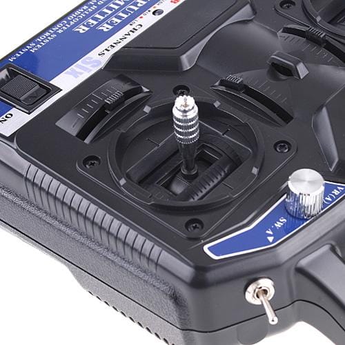 FlySky FS-CT6B Afstandsbediening Zender met FS-R6B Ontvanger 2.4G 6CH voor RC Auto Boot