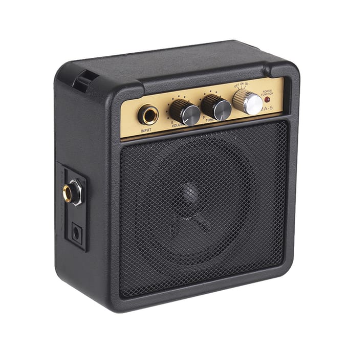 Mini amplificateur de guitare, haut-parleur 5W avec entrée 6.35mm, casque 1/4 pouces