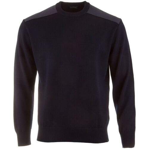 Paul & Shark Trui Typhoon Re4x4 Soft Cool Touch Wool Crewneck Donker Blauw / male