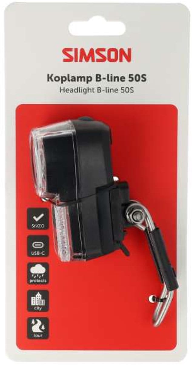Simson koplamp Aurora B-line 50S - Batterij