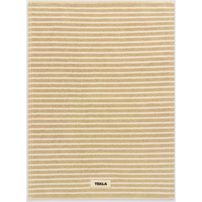 Tekla Unisex Bath Mat Ivory Stripes Taglia: 70X50 | Costumi da Bagno Outlet | Unisex | Bianco