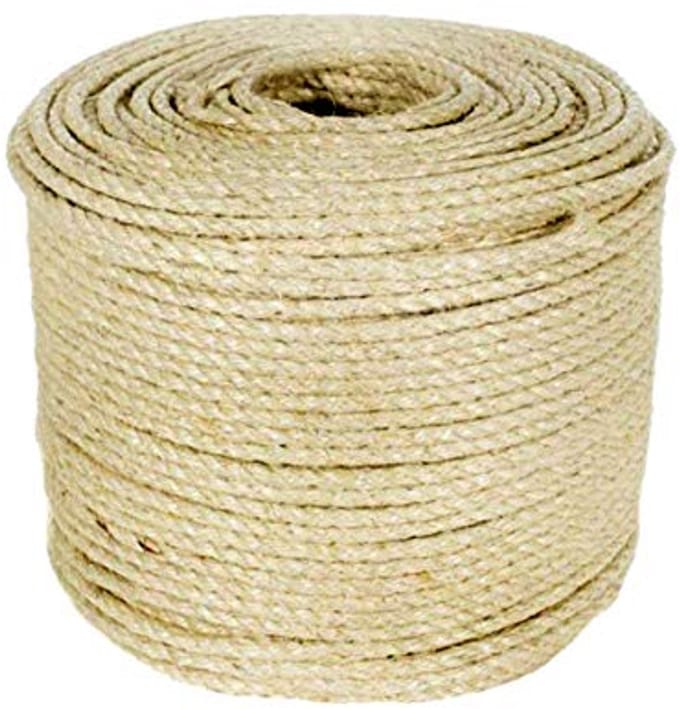 Natuurlijk Sisaltouw 6 mm voor Krabpalen - 50 meter