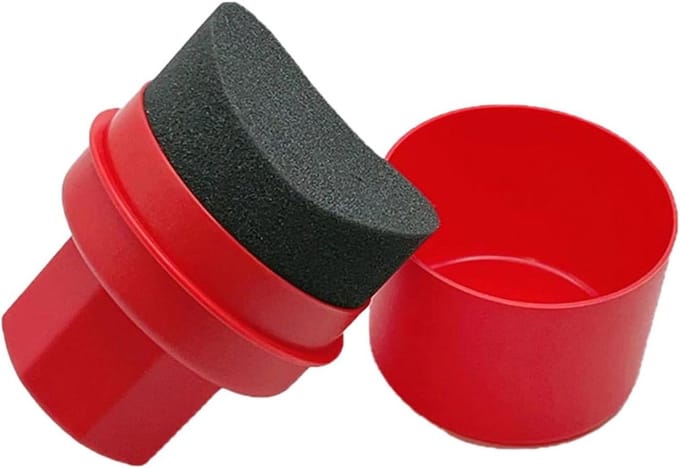 Wax Applicator Pad - Onderhoud Spons - Auto Polijsten - Hoge Dichtheid Schuim - 3 Stuks - Rood