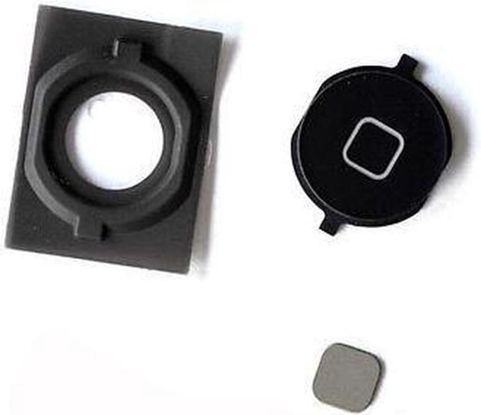 iPhone 4s home button zwart met gasket en spacer