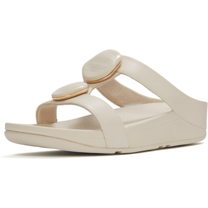 Dames muiltjes FitFlop Fino Marbled-Stone H-Bar