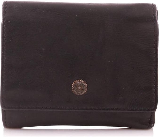 Bear Design Portemonnee met Overslag Cow Lavato Zwart