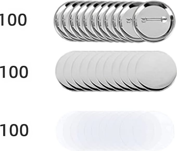 DIY Speld Buttons - 100 Stuks - 58mm