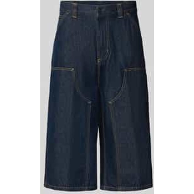 Jeans-bermuda van pure katoen model 'Double'
