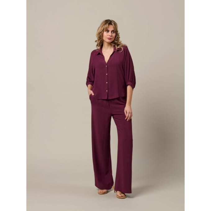 &Co Women broek Julie - Plum