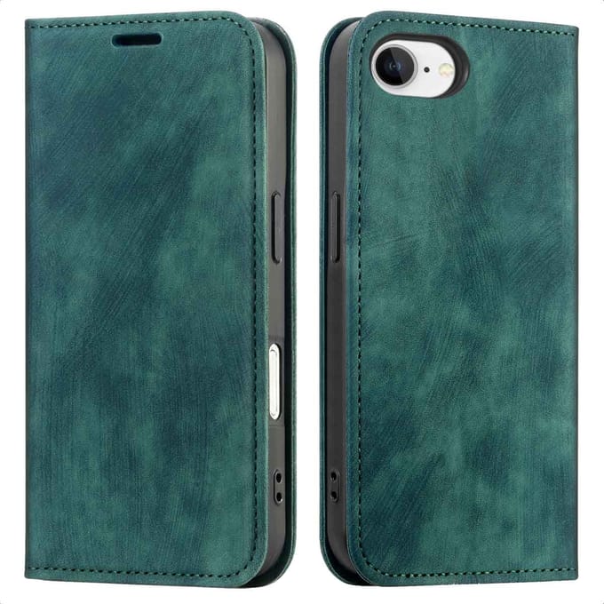 imoshion Hoesje - Geschikt voor Apple iPhone 17e / 16e - Slim Bookcase - Groen
