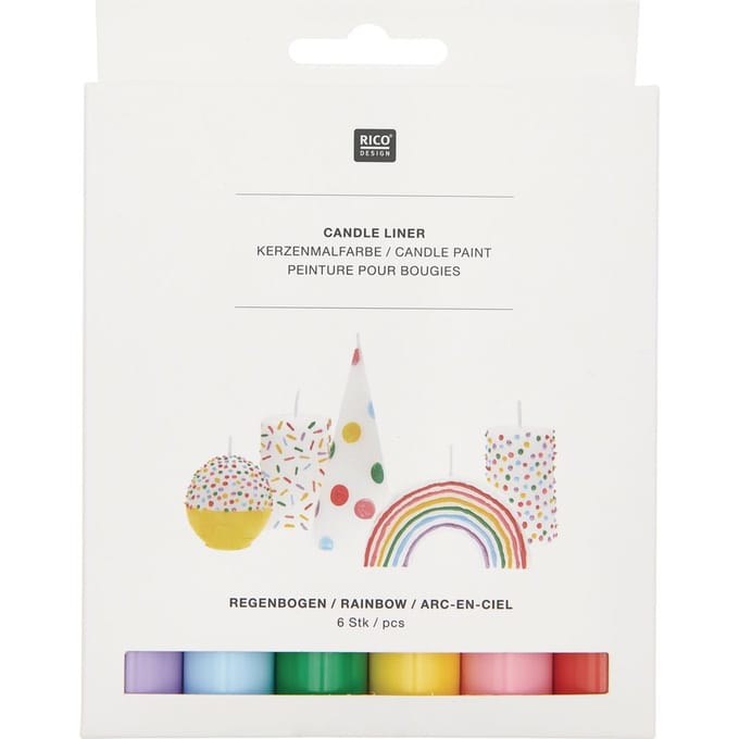 Candle Liner Set "Rainbow"