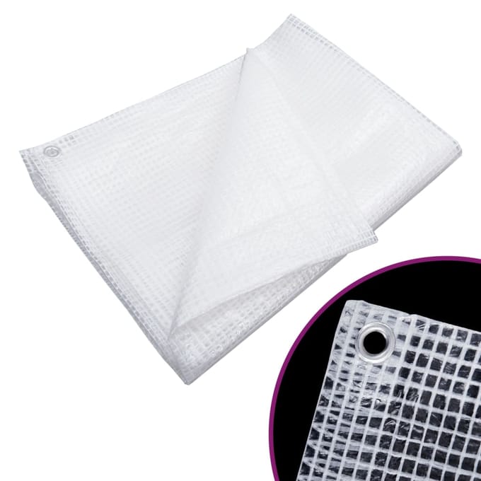 vidaXL - Dekzeil - leno - 140 - g/m² - 3x3 - m - wit