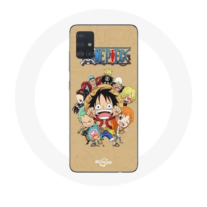 Coque Samsung Galaxy A51 One piece Manga Equipage du Chapeau de Paille