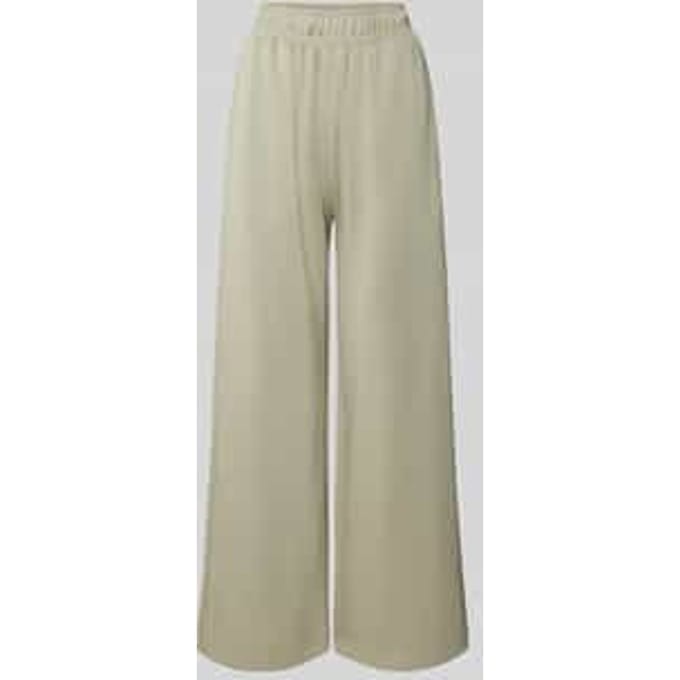 Wide leg stoffen broek met steekzakken, model 'Asaka'