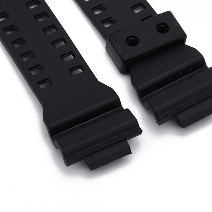 Siliconen Horlogeband Vervanging Polsband met Horlogekast Past Voor Casio GA110/100 black