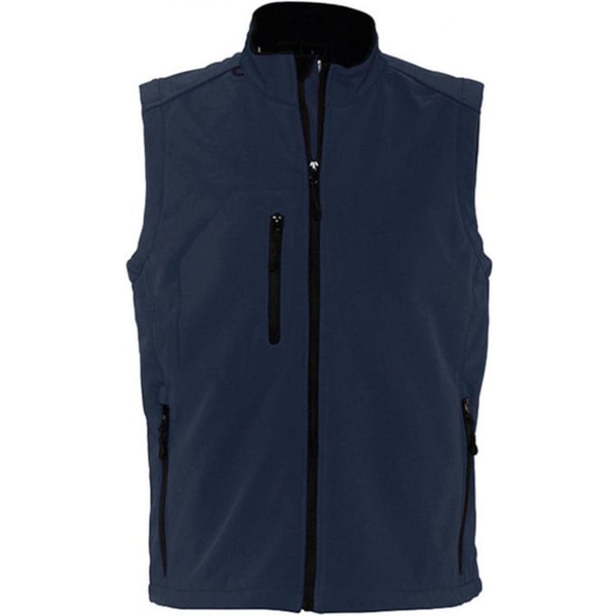 SOLS Heren Rallye Soft Shell Bodywarmer Jacket (Franse marine)