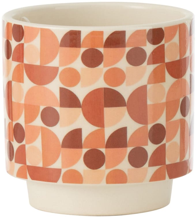 J-Line bloempot Trivial - keramiek - mix - small - Ø 10 cm