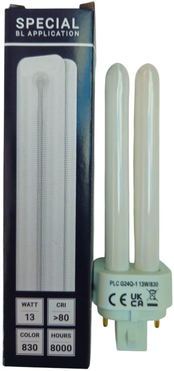 SPL G24q-1 PL-C 4P Spaarlamp | 13W 830 3000K | 4-Pins