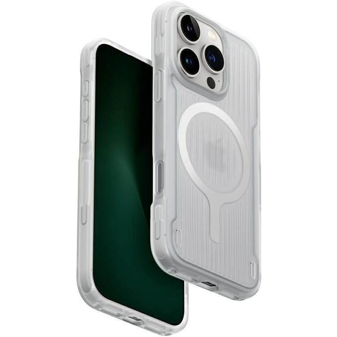 UNIQ Combat Active - iPhone 16 Pro Beschermhoes - Lume White - Magclick Opladen - Schokbestendig