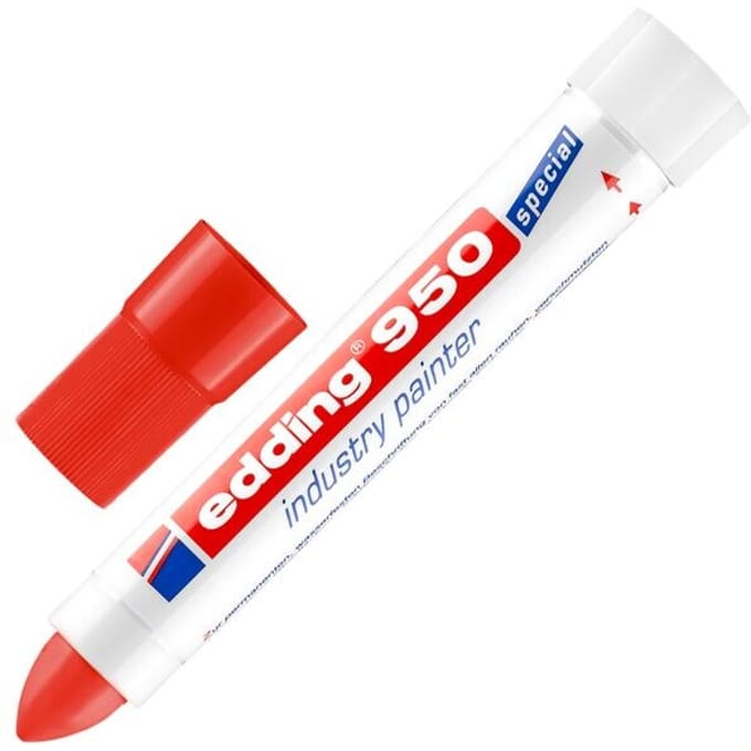 Viltstift edding 950 pastamarker rond rood 10mm