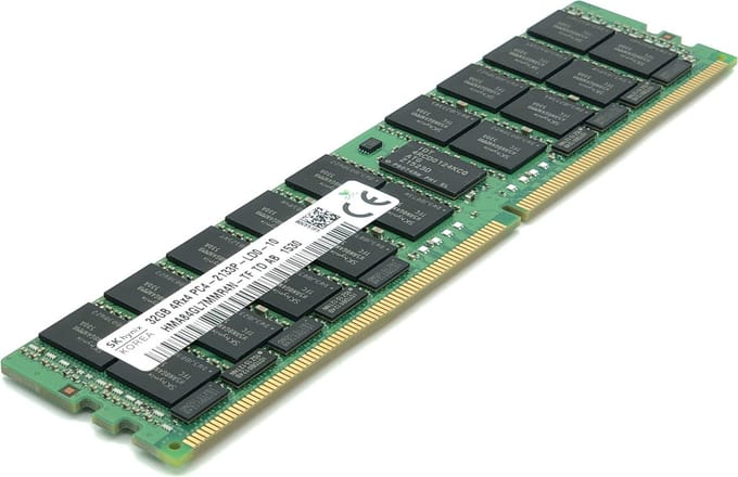 Server-RAM Hynix HMA84GL7MMR4N-TF 32GB 4Rx4 PC4-2133P-LD0-10 ECC Registered (LRDIMM), Bulk verpakt