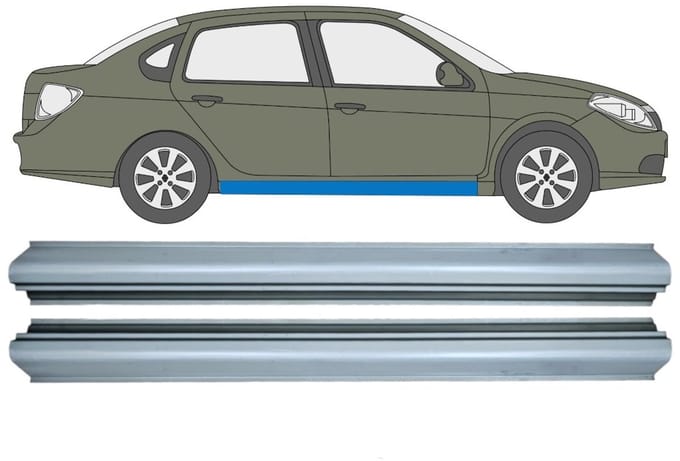 Reparatie dorpel voor Renault Thalia Symbol 2008-2013 / Links = Rechts / Set