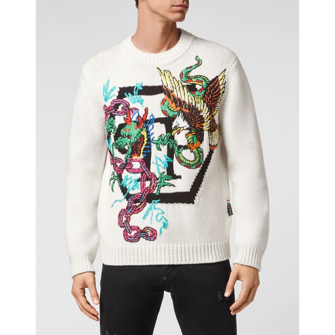 Pullover Ronde Hals Tattoo