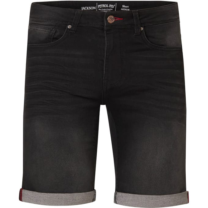 Petrol Industries - Heren Summer Denim Shorts - Zwart - Maat S