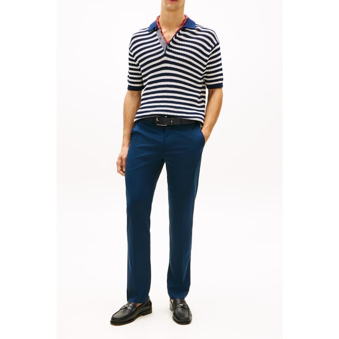 Tommy Hilfiger Dc Denton Clean Chino Navy Iris Maat: W33L32 | Chino's Outlet | Heren | Blauw