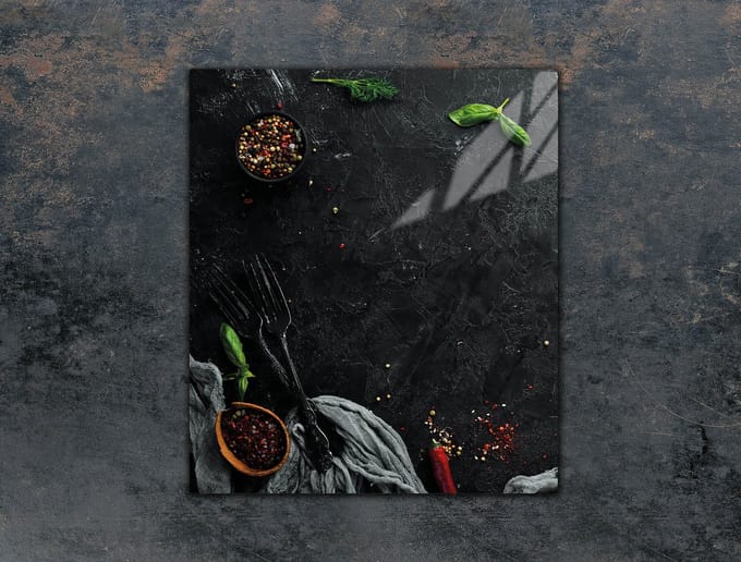 TMK ArtDeko - Snijplank - Glas - 45x52 cm - Decoratieve Print
