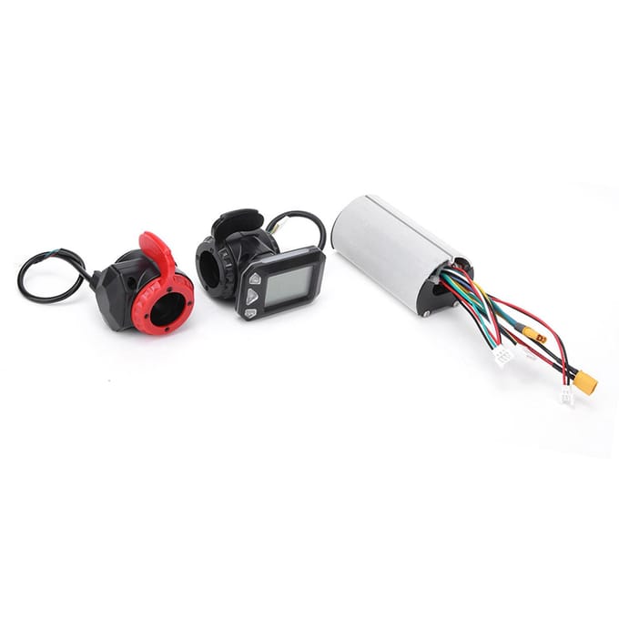 5,5 inch koolstofvezel elektrische fiets controller accessoires set voor elektrische fiets white