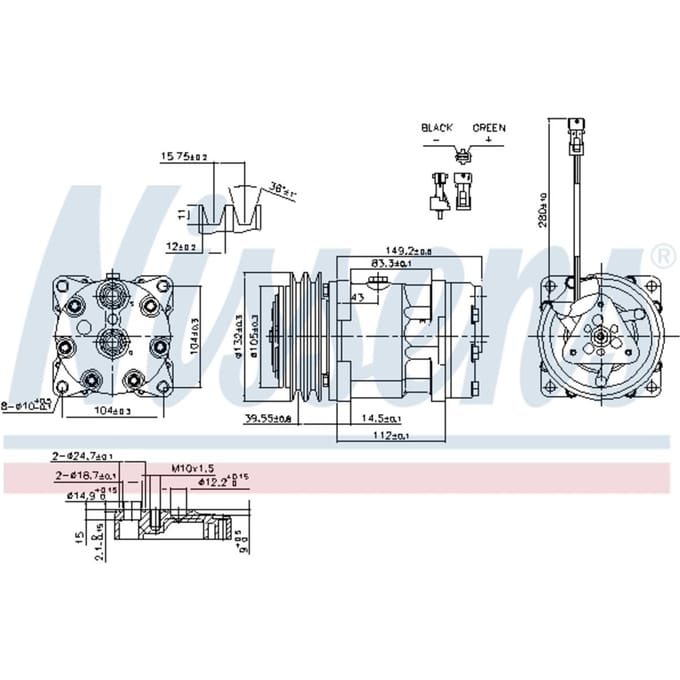 Compressor airconditioning NISSENS 890336