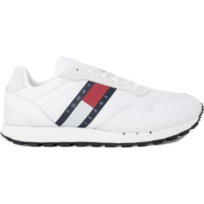 Lage Sneakers Tommy Hilfiger Baskets Retro Leather Tjm Es polyester recyclé